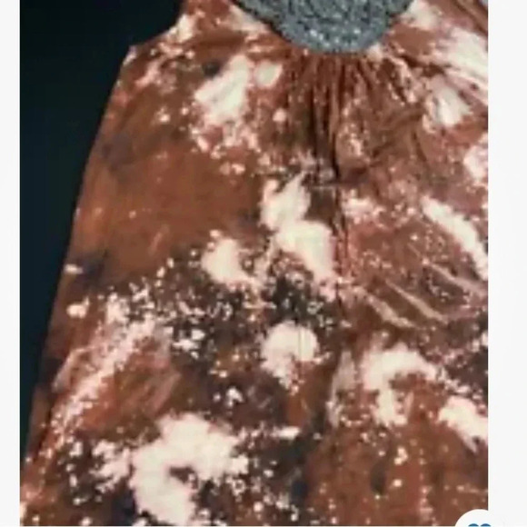 Women’s Large Upcycled Beaded Tank Top Grunge Gothic Boho‎ Cyberpunk Clubwear - Picture 9 of 16